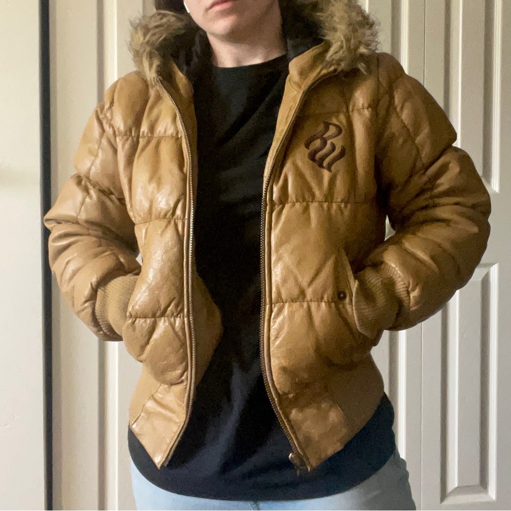 Vintage 2000s tan Rocawear coat